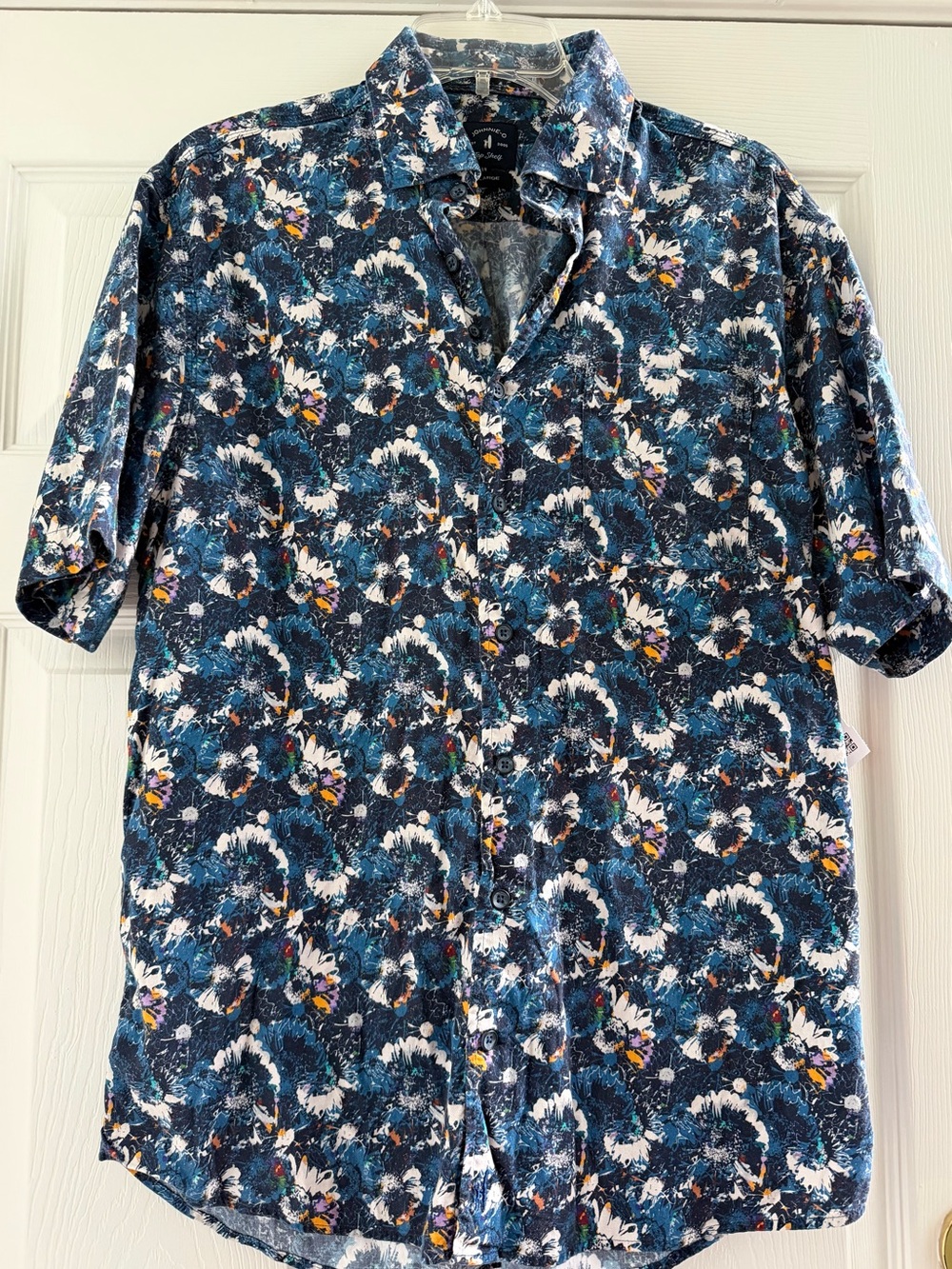 johnnie-O "Keeler" Top Shelf Short Sleeve Button Down Shirt Men's Size Large EUC